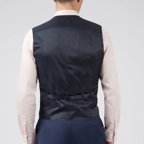 PREMIUM NAVY PANAMA WAISTCOAT